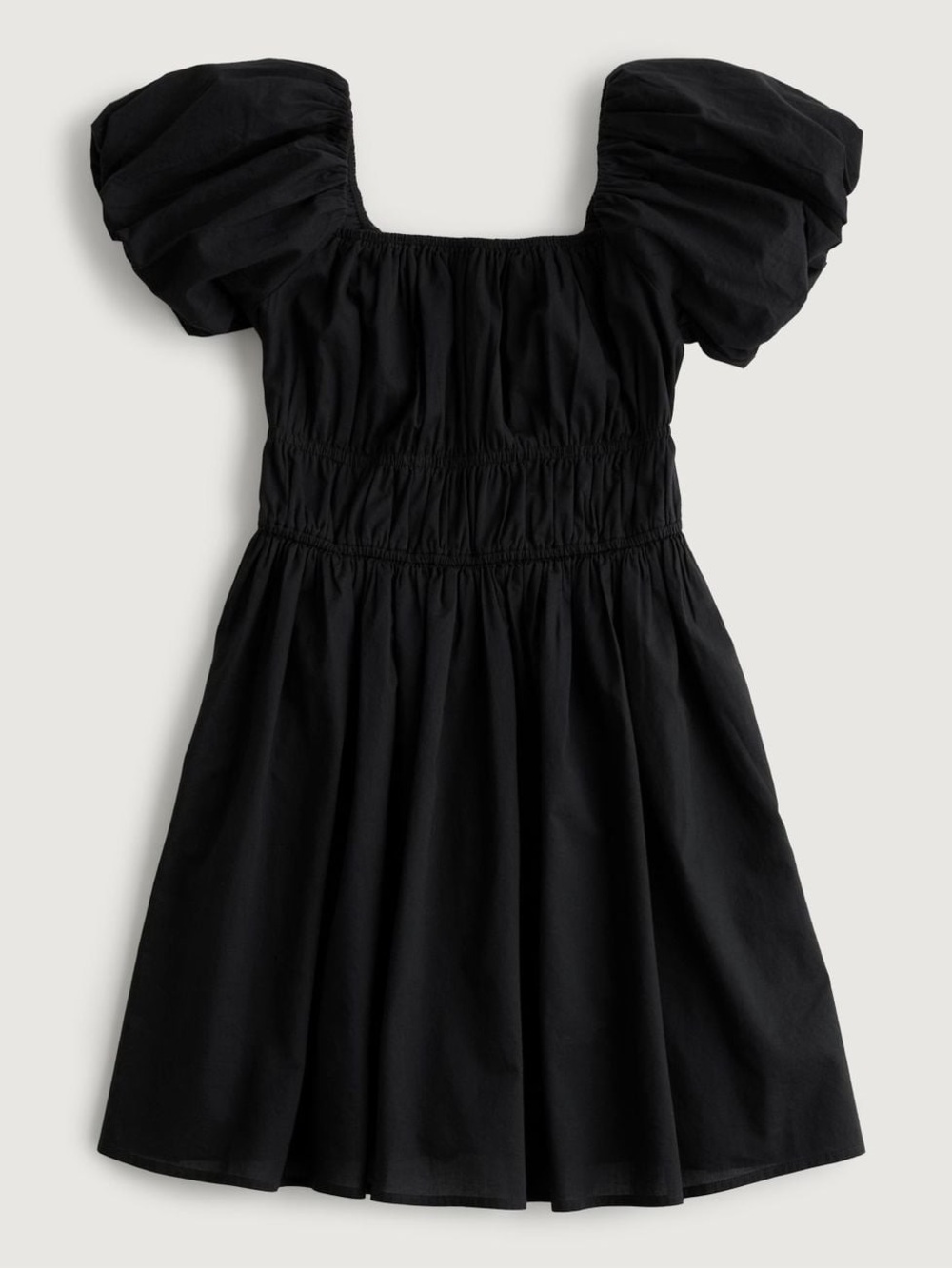 Hollister Black On Or Off Shoulder Channelled Skort Dress